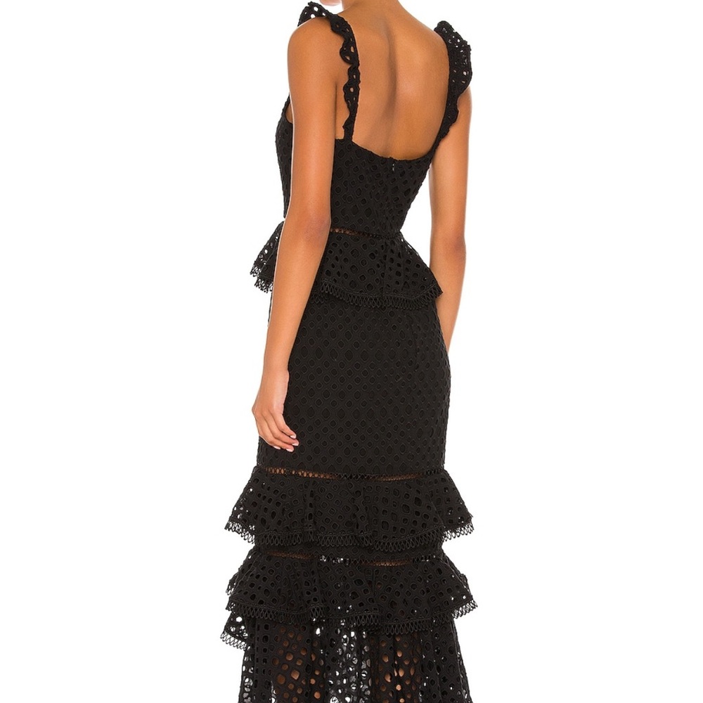 NBD Chic Black Layered Midi Dress - Picture 8 of 8